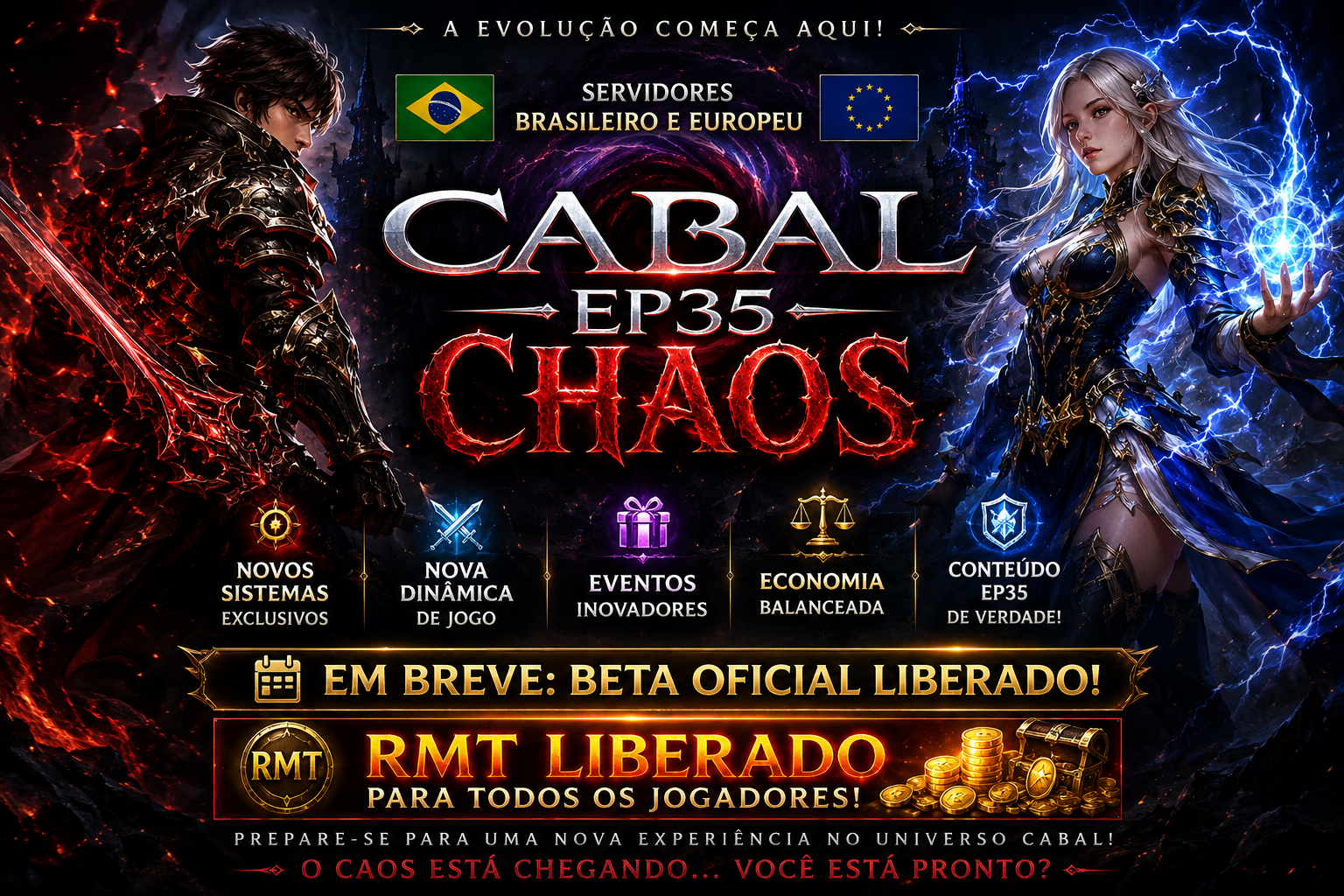 EM BREVE ! BETA TEST SERVIDOR DO EXTERIOR CABAL EP35 CHAOS
